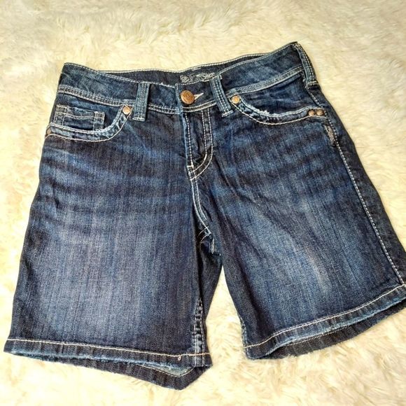 ‎Silver Suki Jean Shorts - Picture 1 of 4